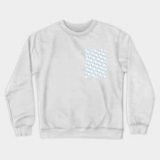 Blue pattern geometric abstract modern Crewneck Sweatshirt